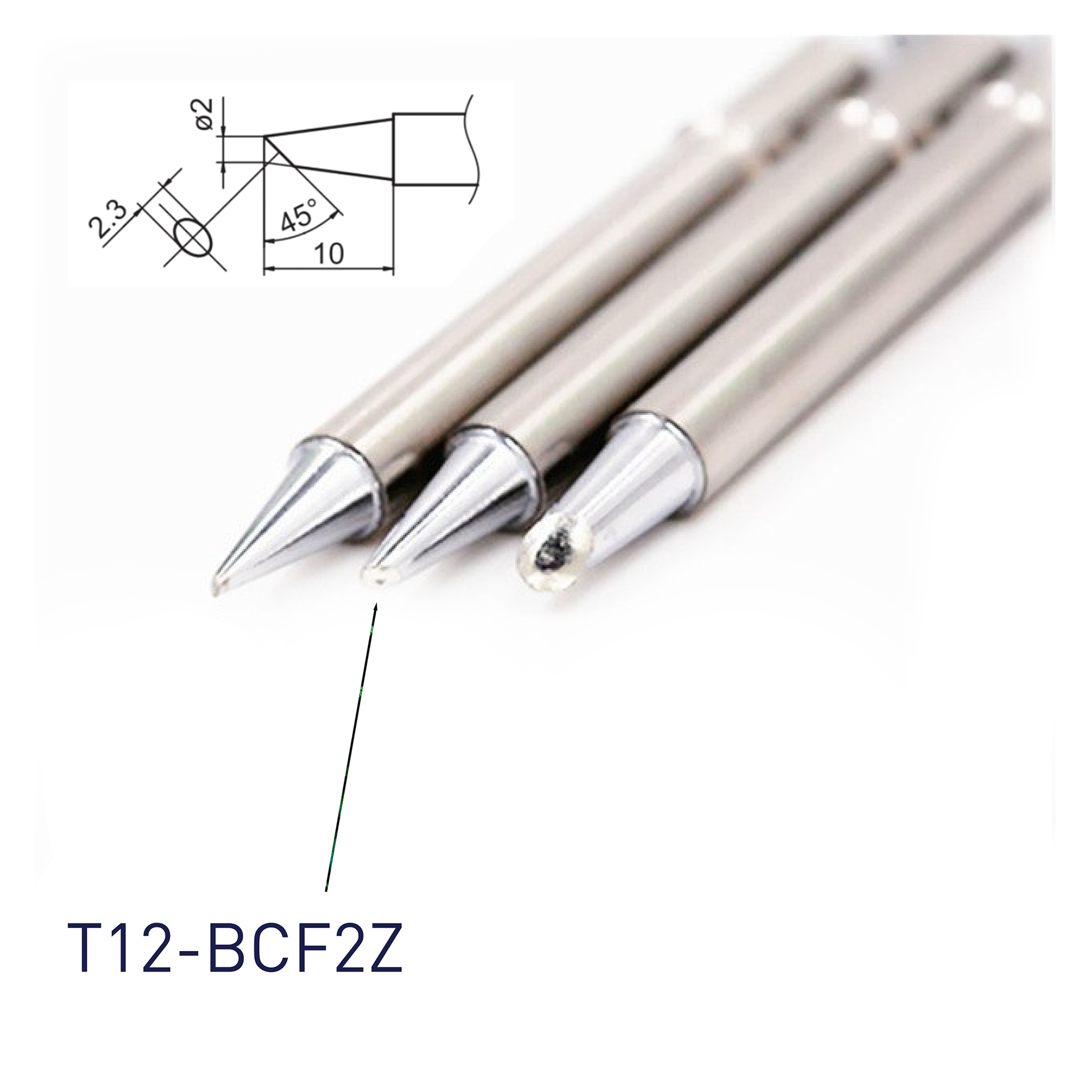 Hakko T12-BCF2Z Shape-2BC (Z) Soldering Tip – Hakko Products