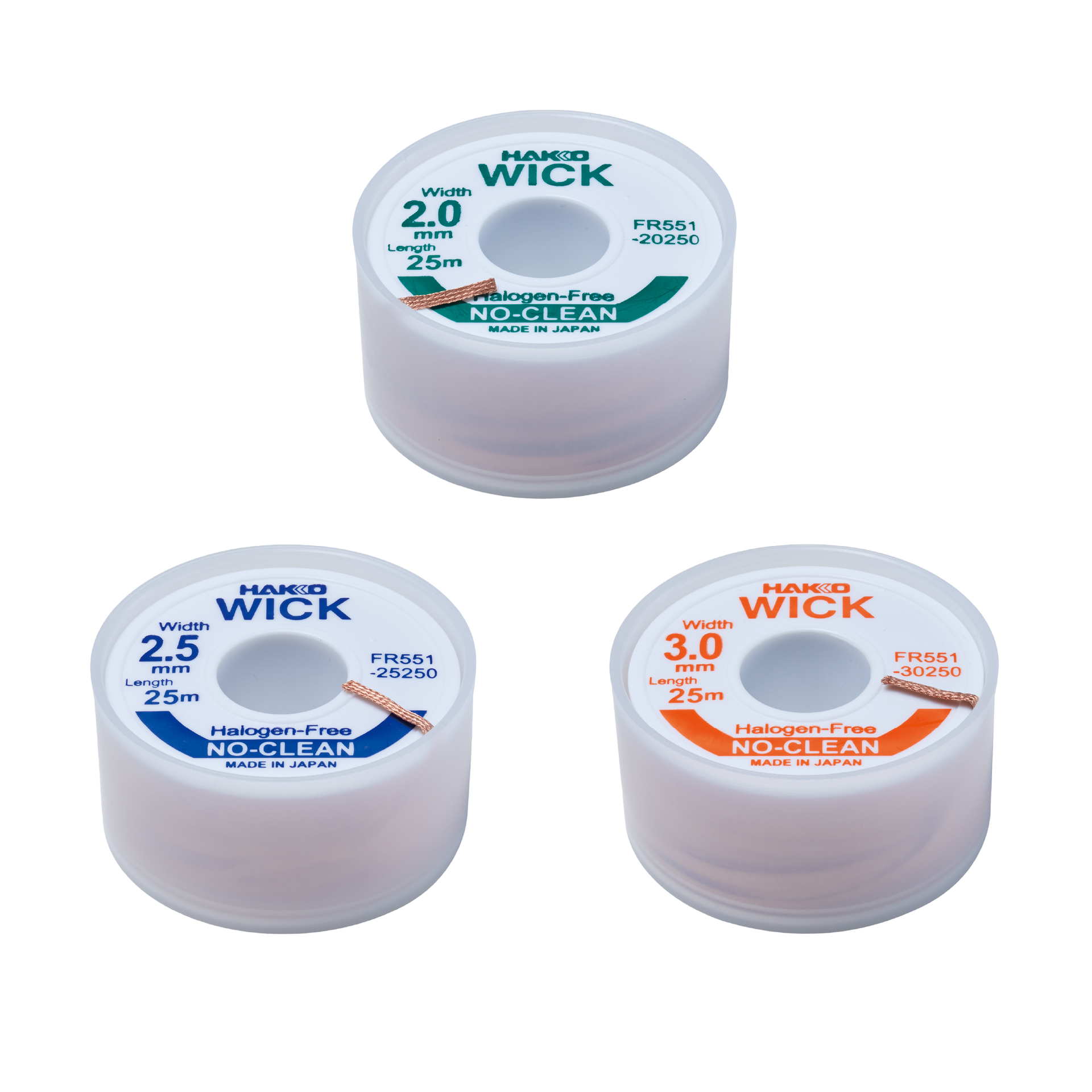 FR-551 No Clean Desoldering Wick (25M) – Hakko Products