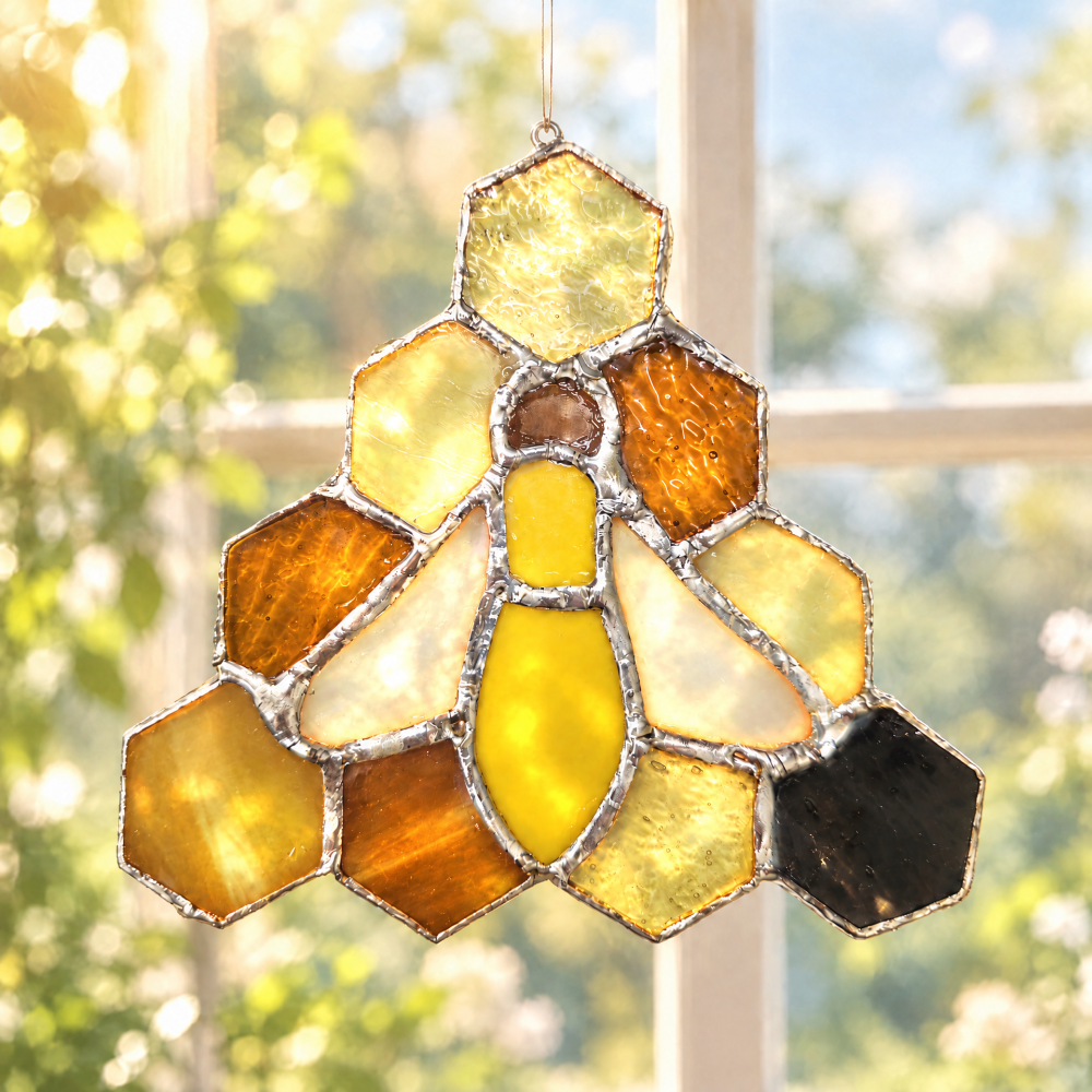 Pre-Cut Beehive Stained Glass