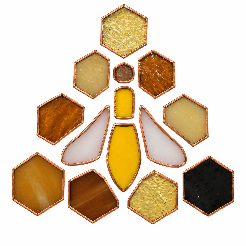 Pre-Cut Beehive Stained Glass