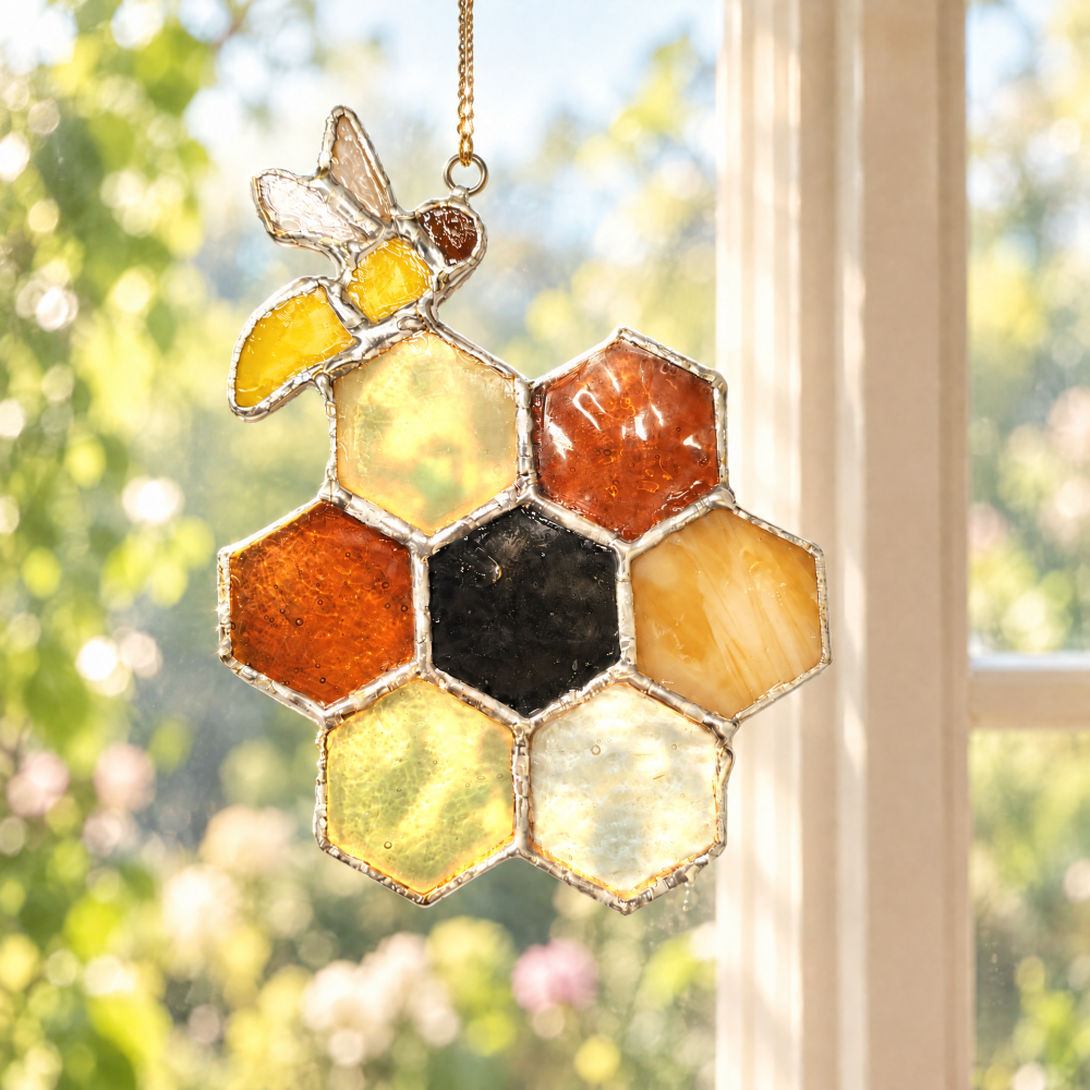 Pre-Cut Beehive Stained Glass