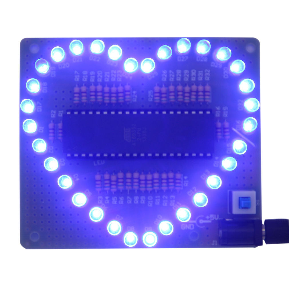 LED Heart Solder Kit