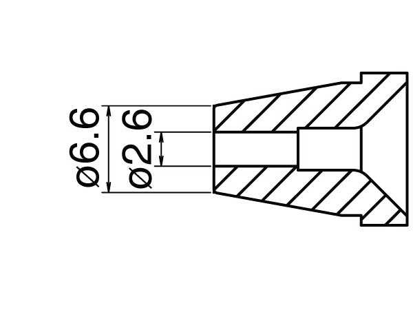 NOZZLE/0.8MM FOR FR-4001, FR-4003
