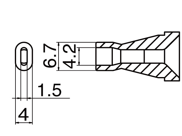 NOZZLE/0.8MM FOR FR-4001, FR-4003
