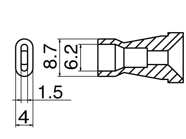 NOZZLE/0.8MM FOR FR-4001, FR-4003
