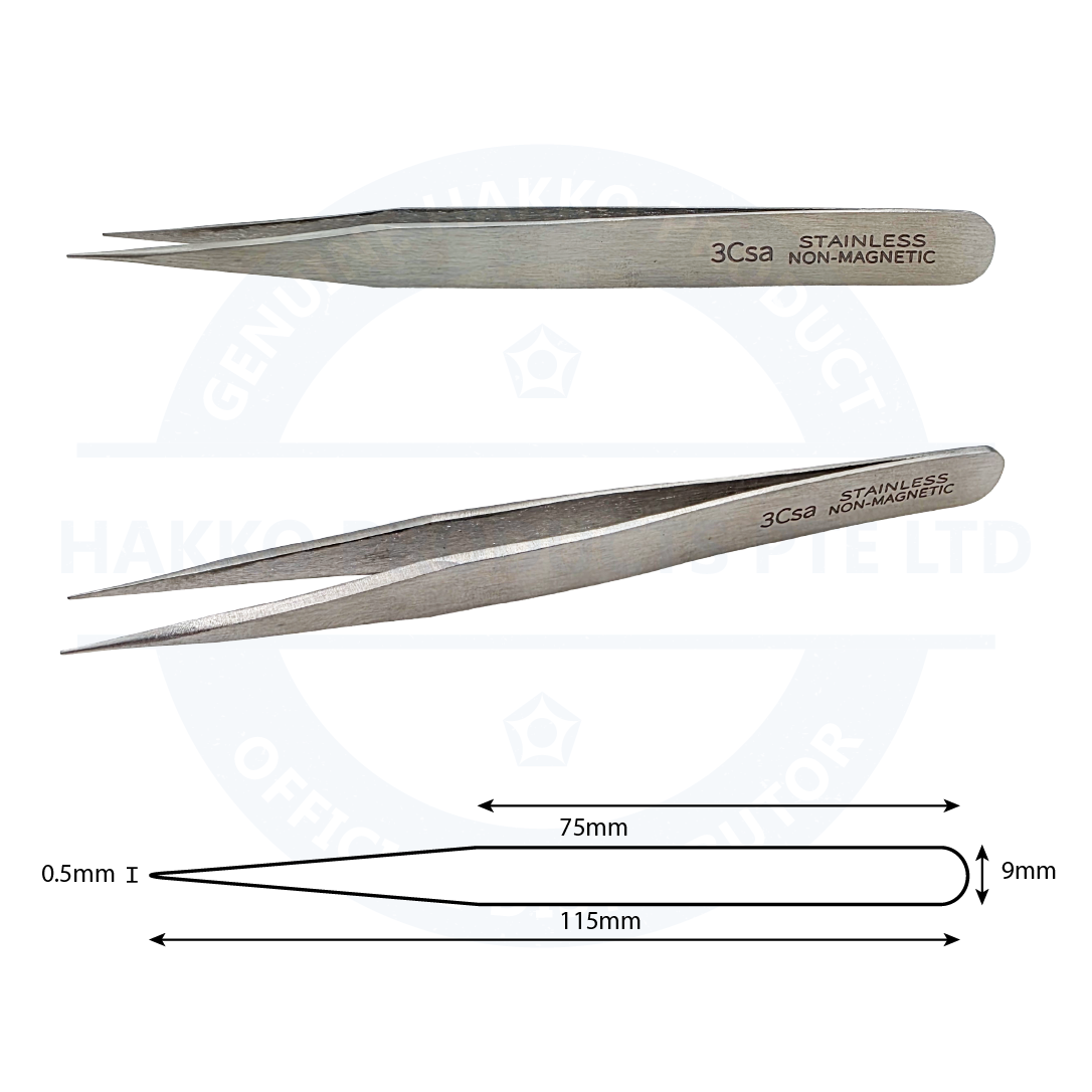 SR-3CSA Stainless Steel Tweezer