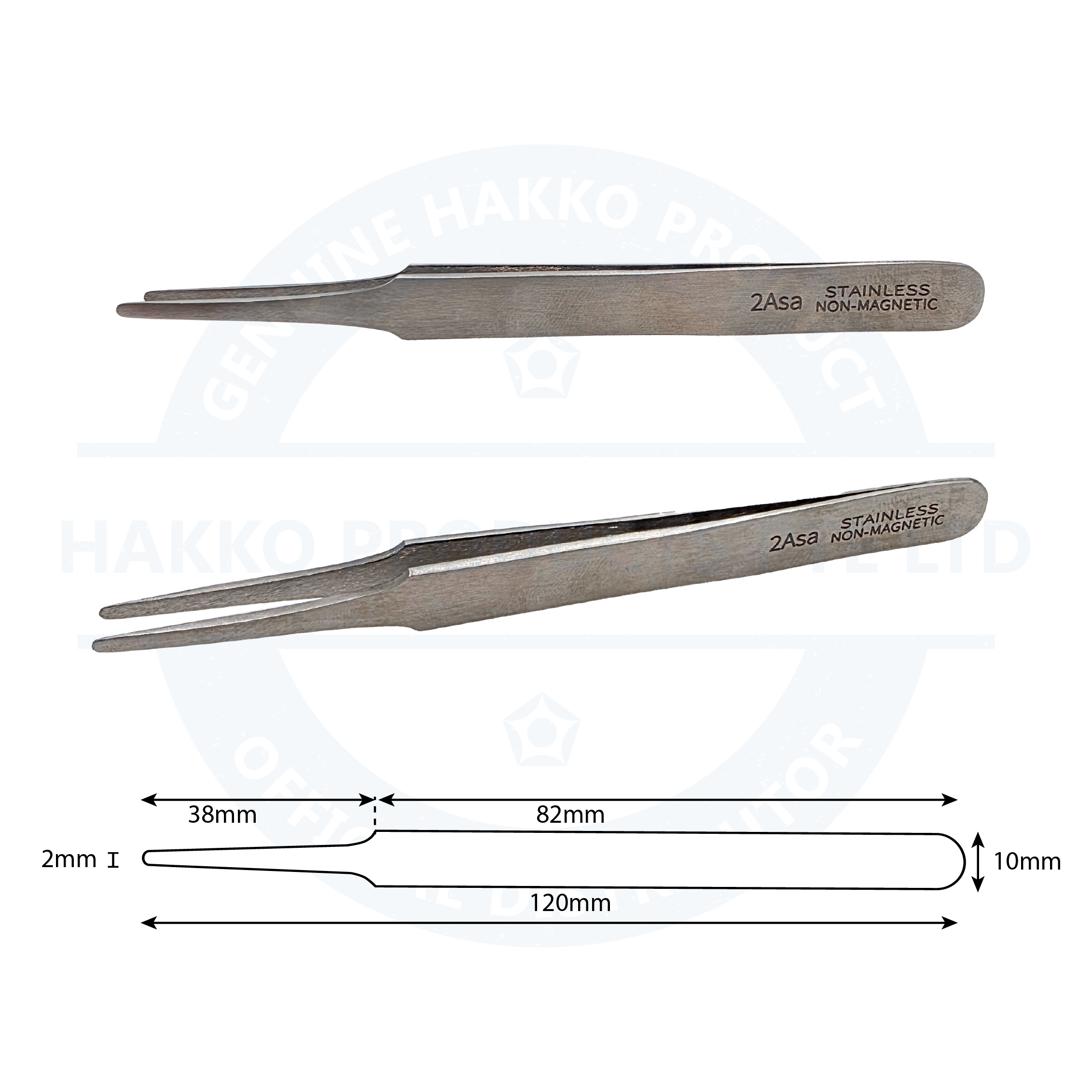 RTS-2ASA Stainless Steel Tweezers
