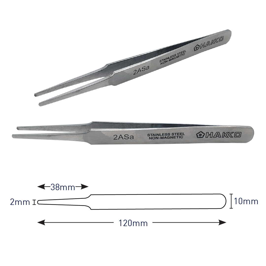 2ASA Stainless Steel Tweezers