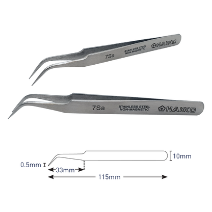 7SA Stainless Steel Tweezers