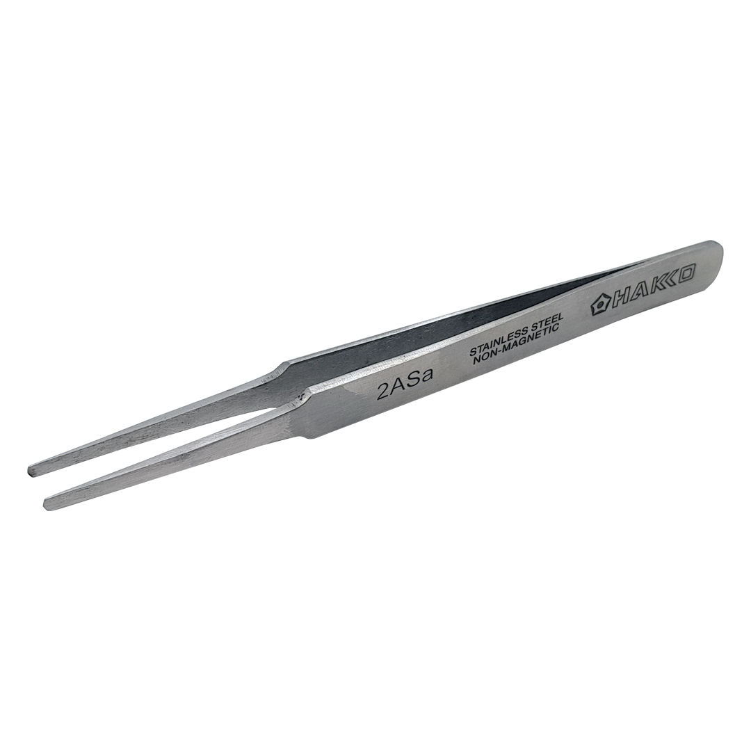 Hakko_ 2ASA Stainless Steel Tweezers_ Tweezers_ Hakko Products