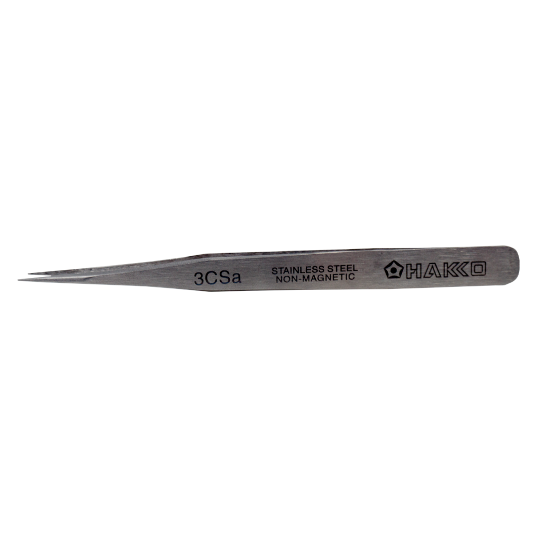 Hakko_ 3CSA Stainless Steel Tweezers_ Tweezers_ Hakko Products