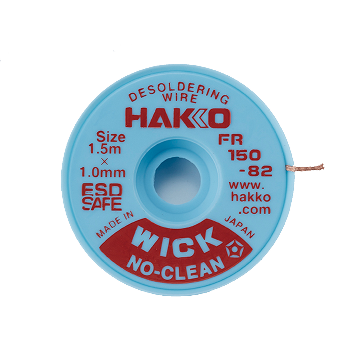 Hakko_ FR150-82 No Clean Wick Desoldering Wire (1.5m x 1.0mm)_ Desoldering Wick_ Hakko Products
