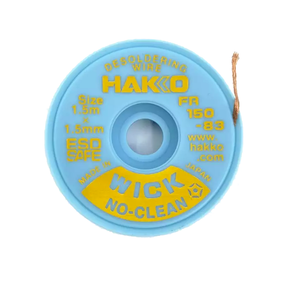 Hakko_ FR150-83 No Clean Wick Desoldering Wire (1.5m × 1.5mm)_ Desoldering Wick_ Hakko Products