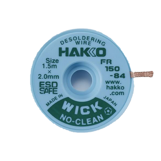 Hakko_ FR150-84 No Clean Wick Desoldering Wire (1.5m X 2.0mm)_ Desoldering Wick_ Hakko Products