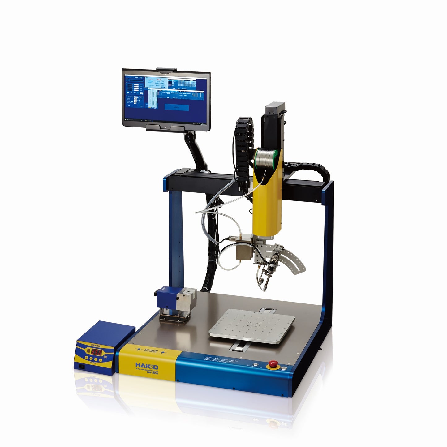 Hakko Products Pte Ltd_ HU-200 Auto Soldering System 4-axis soldering robot auto solder feeder self cleaning function easy programmable