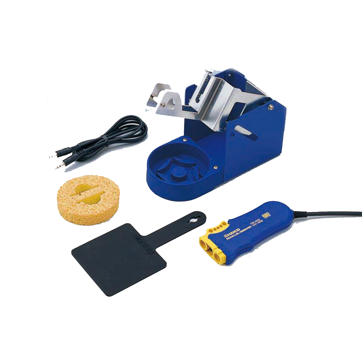 Hakko_ FM-2023 Mini SMD Hot Tweezers Handpiece / Conversion Kit_ Soldering Iron_ Hakko Products with iron stand cleaning sponge