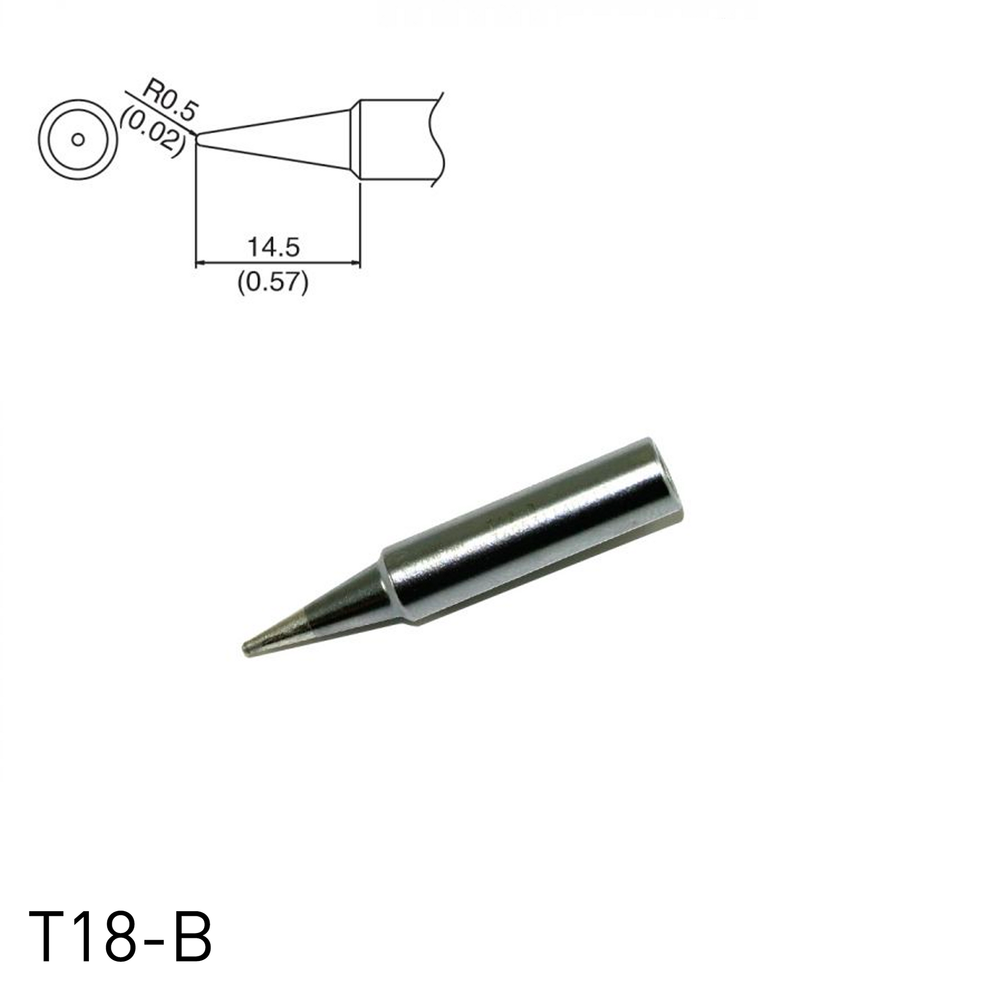 Hakko_ T18-B_ Soldering Iron Tips compatible with FX888D, FR701, FR702 soldering station