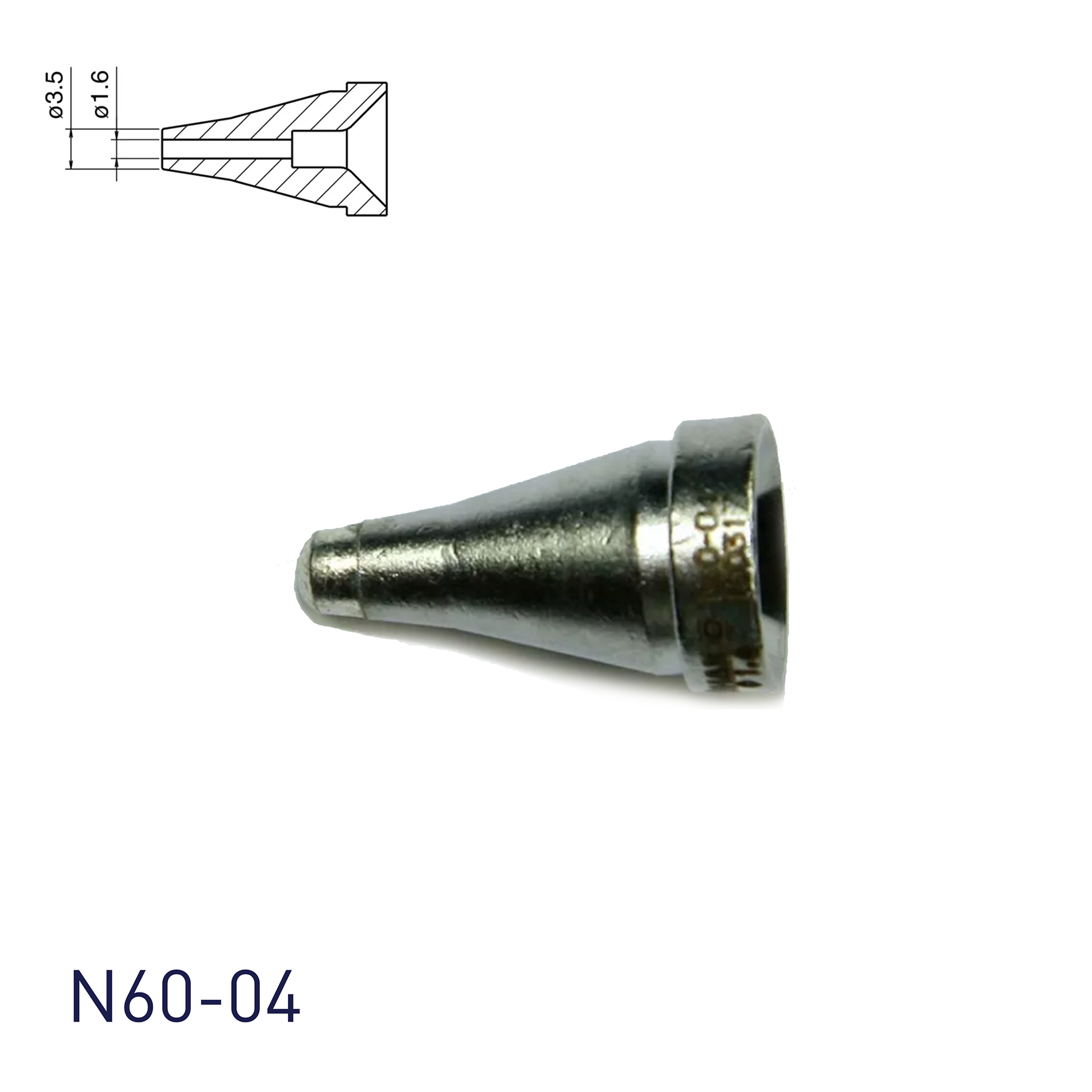 Hakko_ N60-04 Nozzle Φ1.6_ Nozzles_ Hakko Products