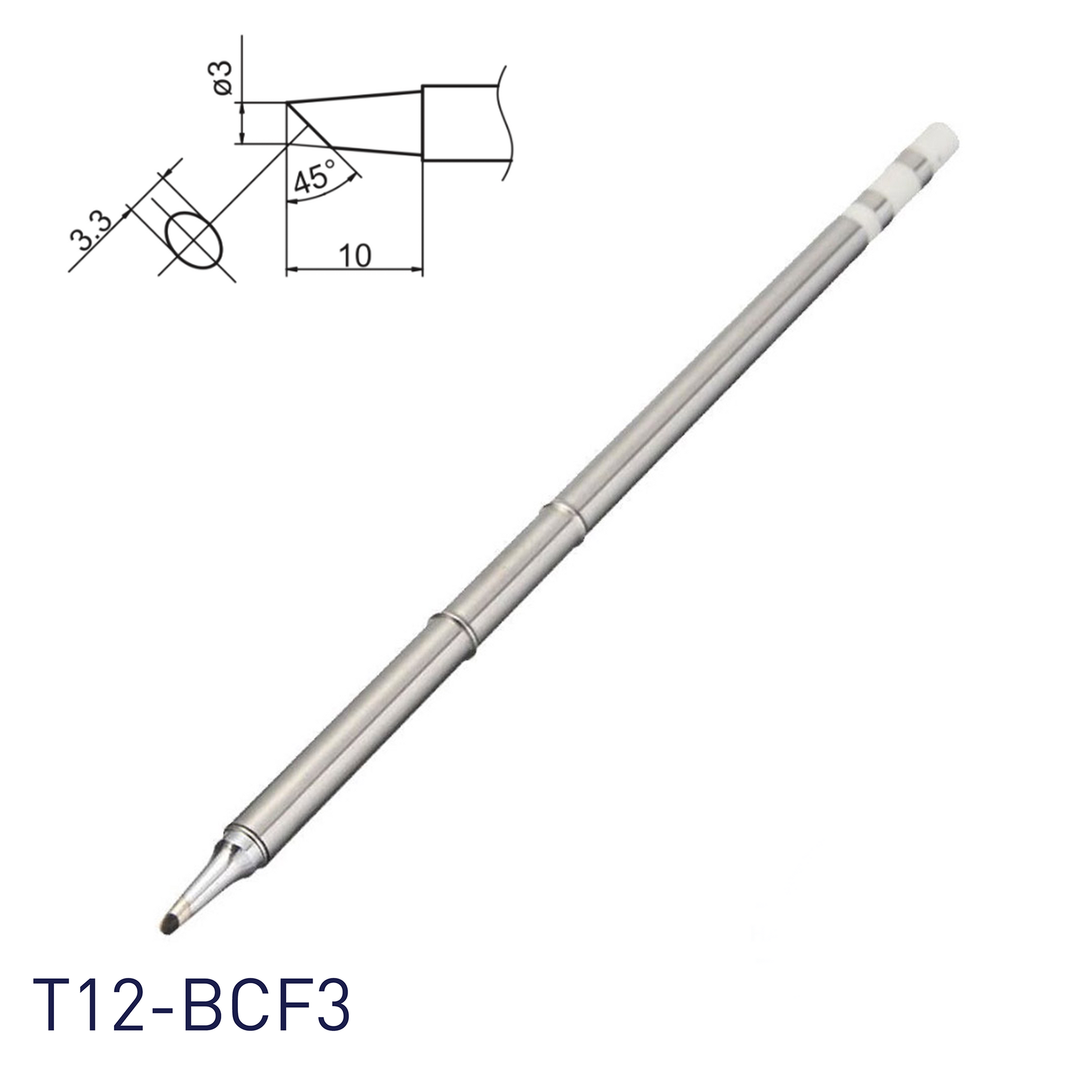 Hakko T12-BCF3 Shape-3BC Soldering Tip – Hakko Products