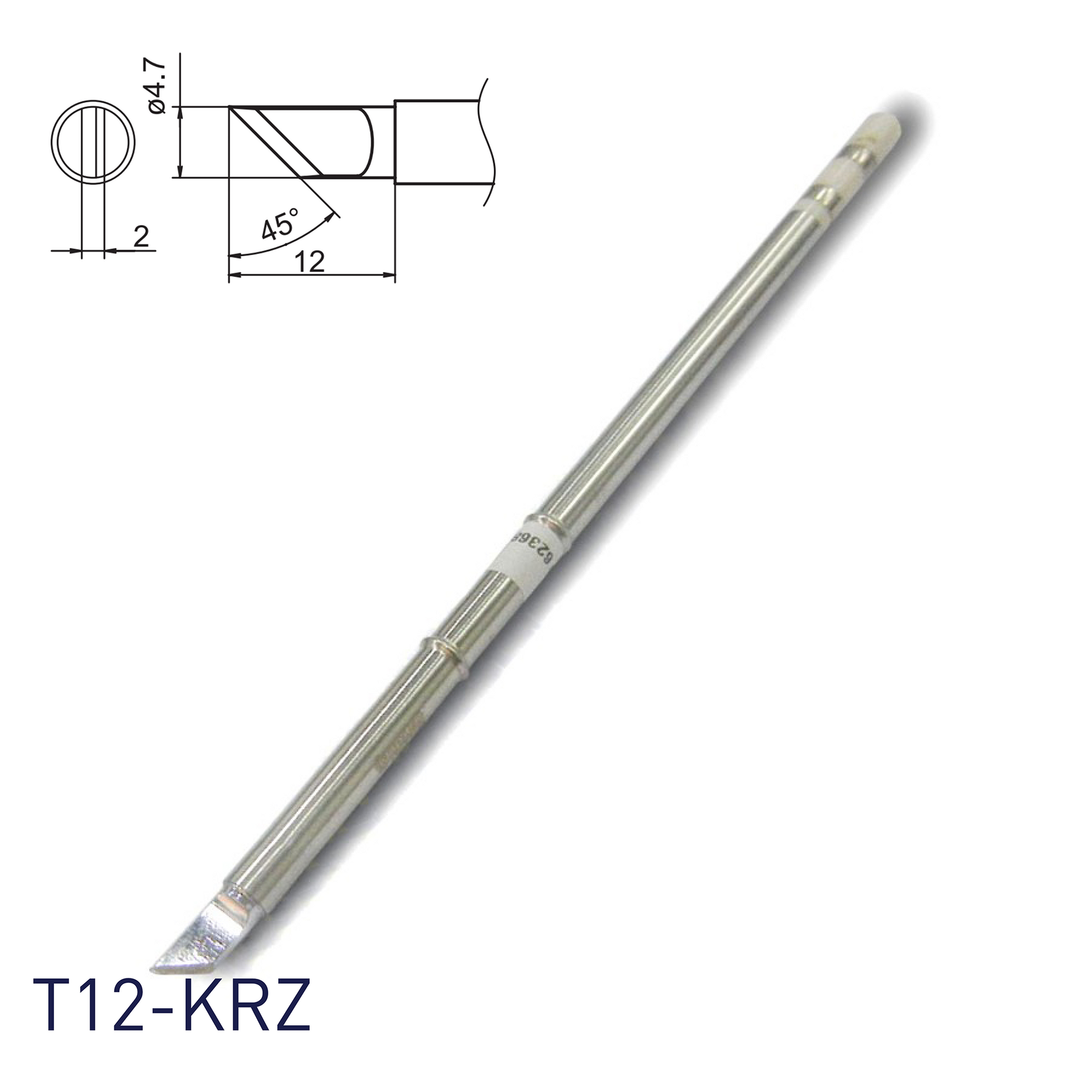 Hakko T12-KRZ Shape-KR(Z) Soldering Tip – Hakko Products