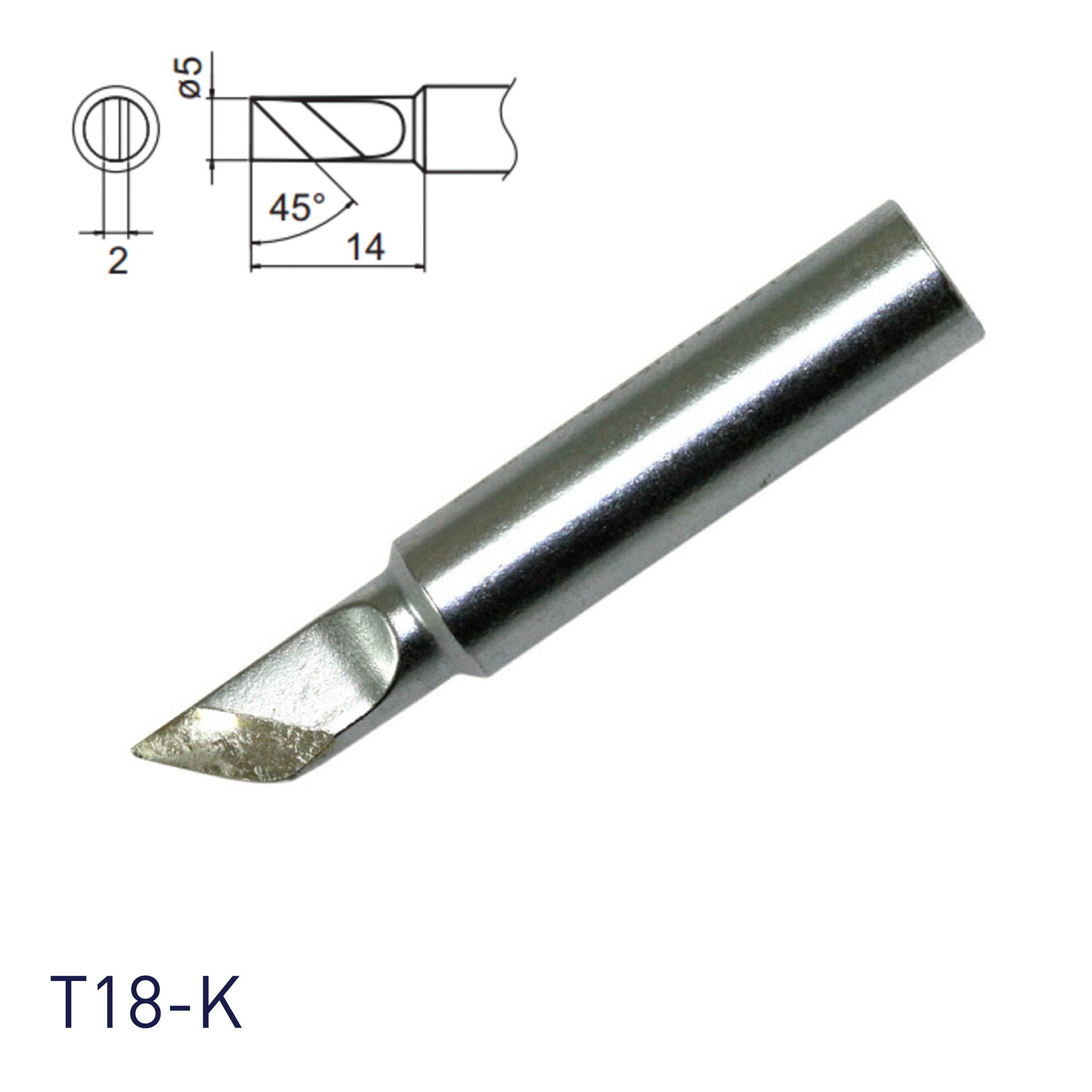 Hakko T18-K Soldering Tip Shape-K – Hakko Products
