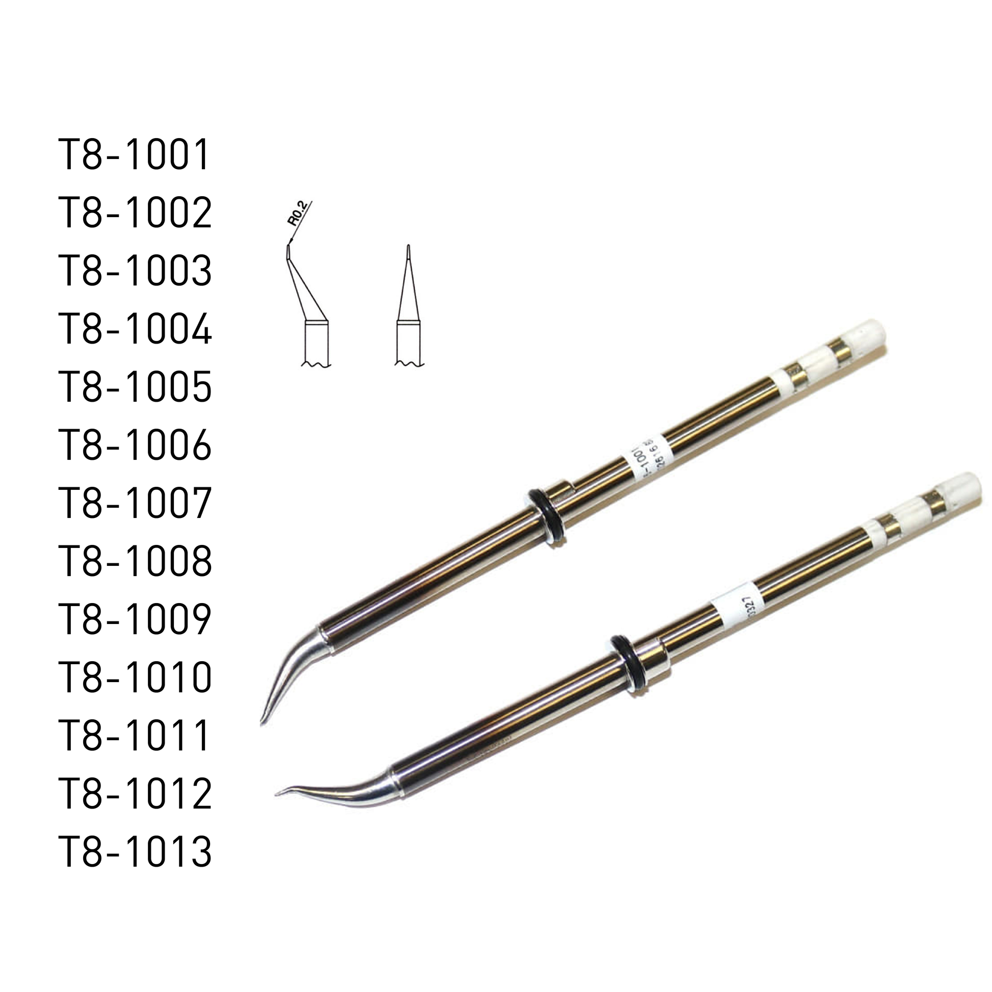 T8 Series Soldering Tips Hakko Products